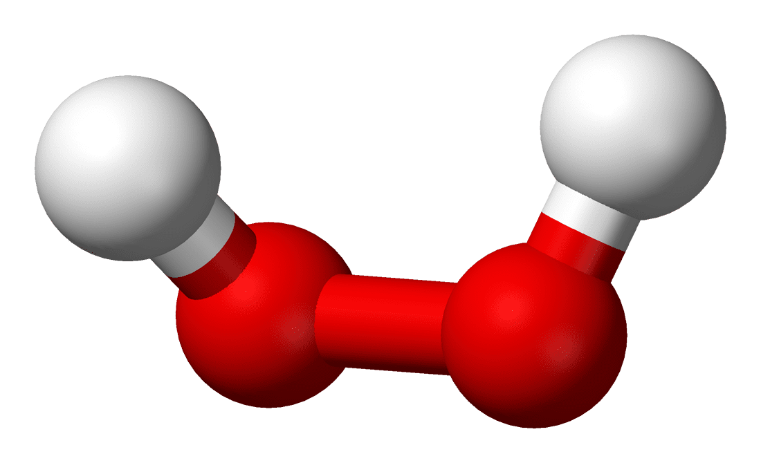 молекула перекиси водорода